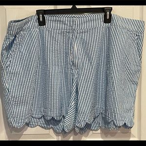 Striped Seersucker Crown and Ivy Shorts